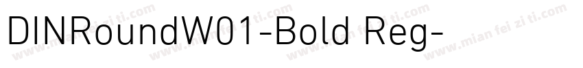 DINRoundW01-Bold Reg字体转换